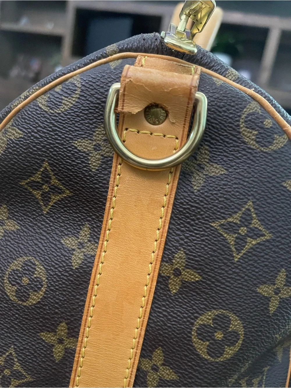 Louis Vuitton Monogram KeepAll Bandolier (No Strap)